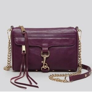 Rebecca Minkoff Purse | Mini M.A.C Crossbody Leather Bag Burgundy